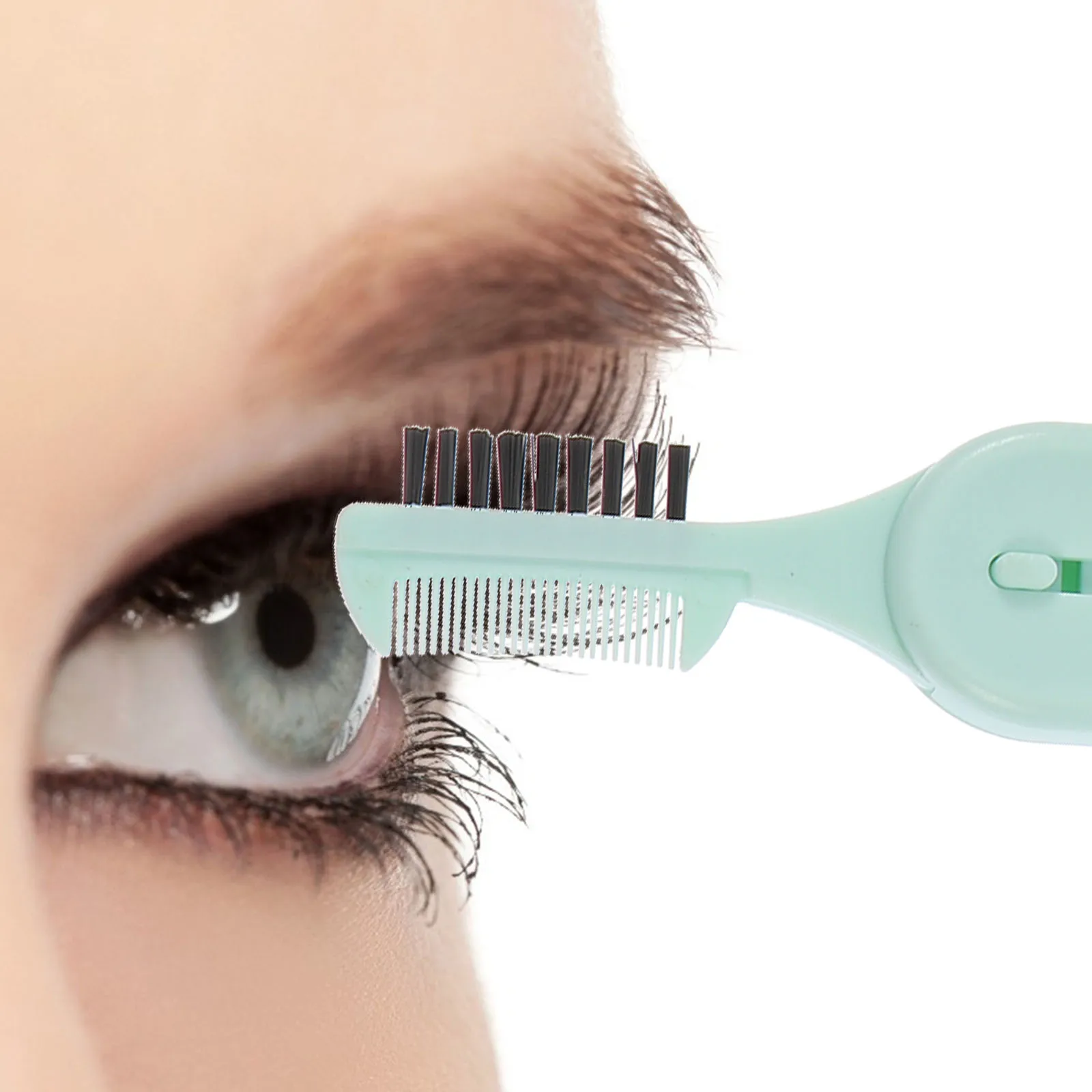 Rizador de pestañas largo H, herramientas de maquillaje de plástico, Clips rizadores, peine, juego de regalo, pestañas hermosas y fáciles, formas duraderas, 2 uds.