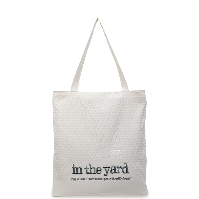 

Women's 2025 Bubble Shoulder Bag - Personalized Embroidered Cloth Large-Capacity Versatile Student Bag