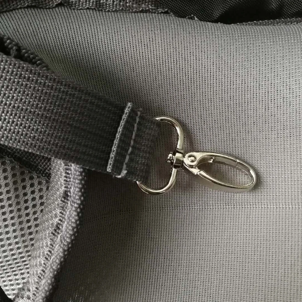 

Pet Carrier Bag Mesh Single Shoulder Sling For Puppy Small Pets Black Size Extendable Adjustable Straps Ventilated Mesh Windows