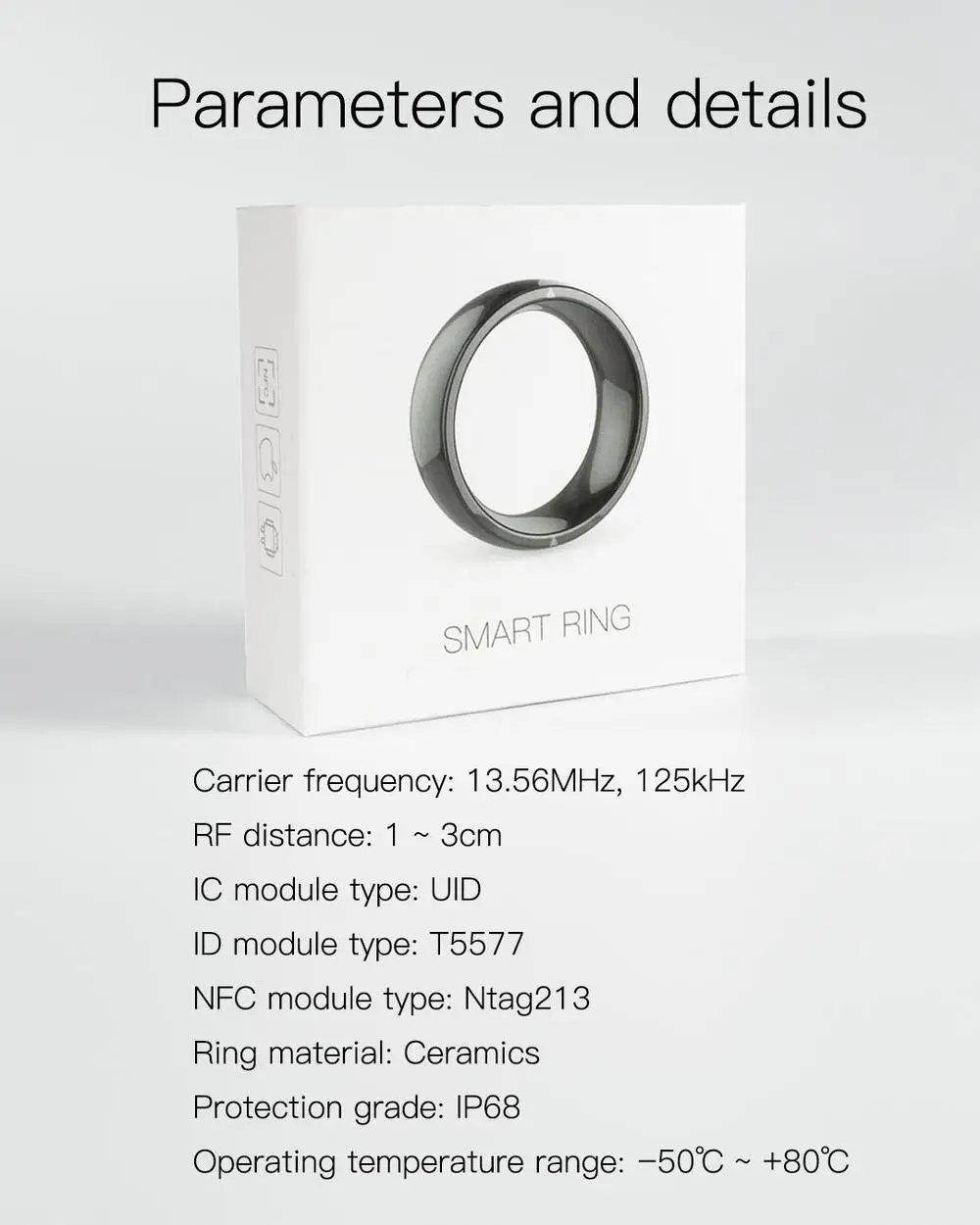 2022 New NFC Smart Ring Jakcom R4 Gadgets Technology Magic Finger Waterproof NFC Smart Ring For IOS Android Phone ID IC GPS SOS