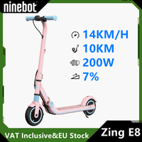 EU Stock Original Ninebot by Segway ZING E8 eKickScooter 200W Motor 14KM/H Speed 10KM Range Child's Lightweight Elecrtic Scooter