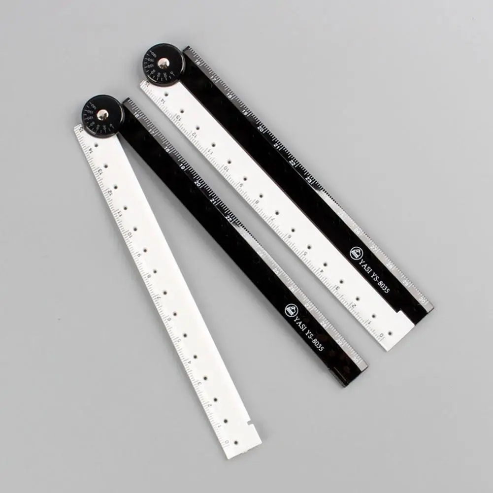 Folding Ruler Black And White Simple Graphic Primary School Student Stationery Drawing Supplies Creative Birthday School Gift