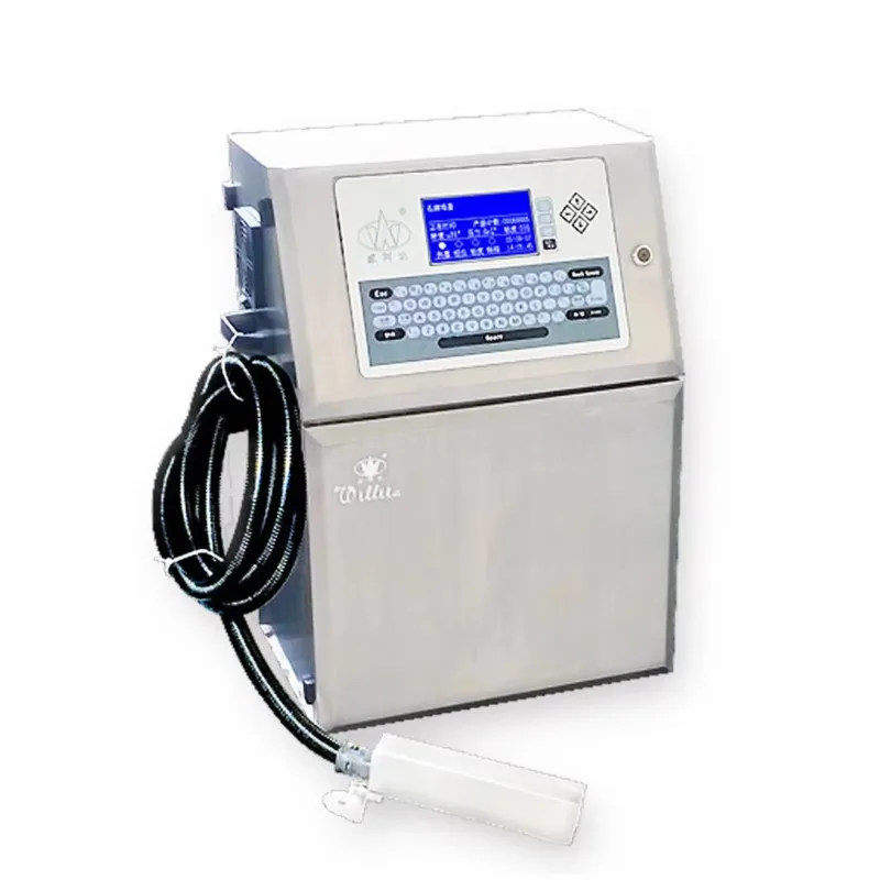 Willita Industriel Cij Cable Codificador Inkjet Inject Print Corrugated Digital Printer Expiry Mfg Date Marking Coding Machine view 2