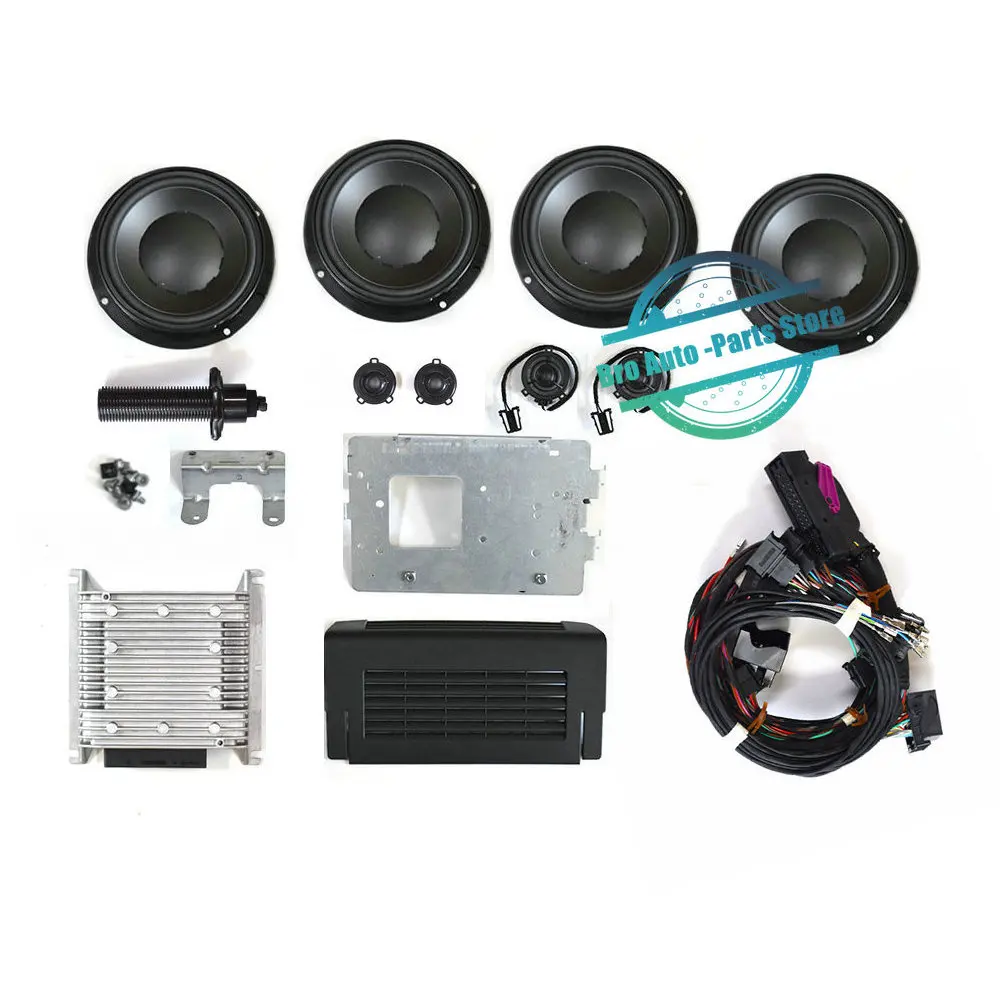 Suitable For VW Tiguan MK1 Golf 6 Jetta MK6 8-10 Track Fiber High Profile Speaker Subwoofer Set Car Horn