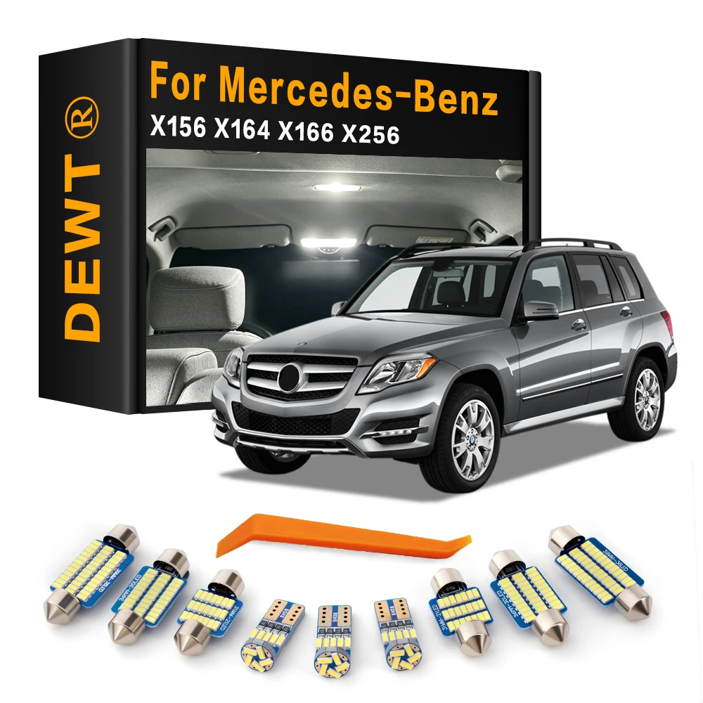 Car LED Interior Light  For Mercedes Benz W166 X156 X164 X256 X204 X166 GL 320 350 400 420 450 500 63 AMG GLA GLC GLE GLK Canbus