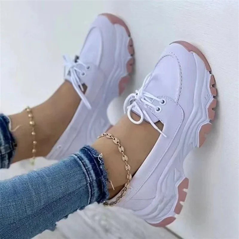 Women Platform Casual Breathable Sport Sneakers Design Woman Vulcanized Shoes Fashion Tennis Female Footwear Zapatillas Mujer