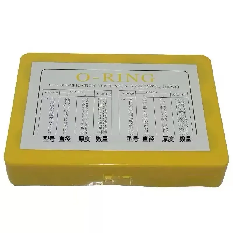 For Excavator Forklift Crane Car Repair NBR Rubber O-Ring Assortment Kit Wear-resistant High Temp Resistant Gasket Seal