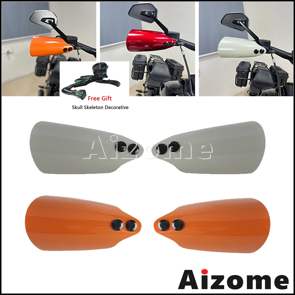 Motorcycle Polycarbonate Hand Guard Cold Wind Deflector Hand Protector Shield Falling Protection For Harley FXBB FXBBS FXST FLDE