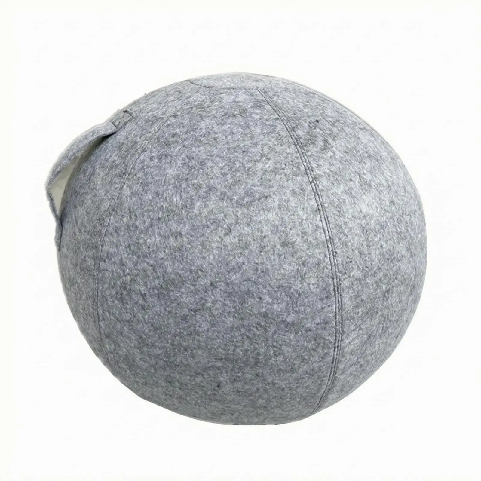 Cushioned Stability Ball Cover Stitched Panel Construction, Felt exercise Ball