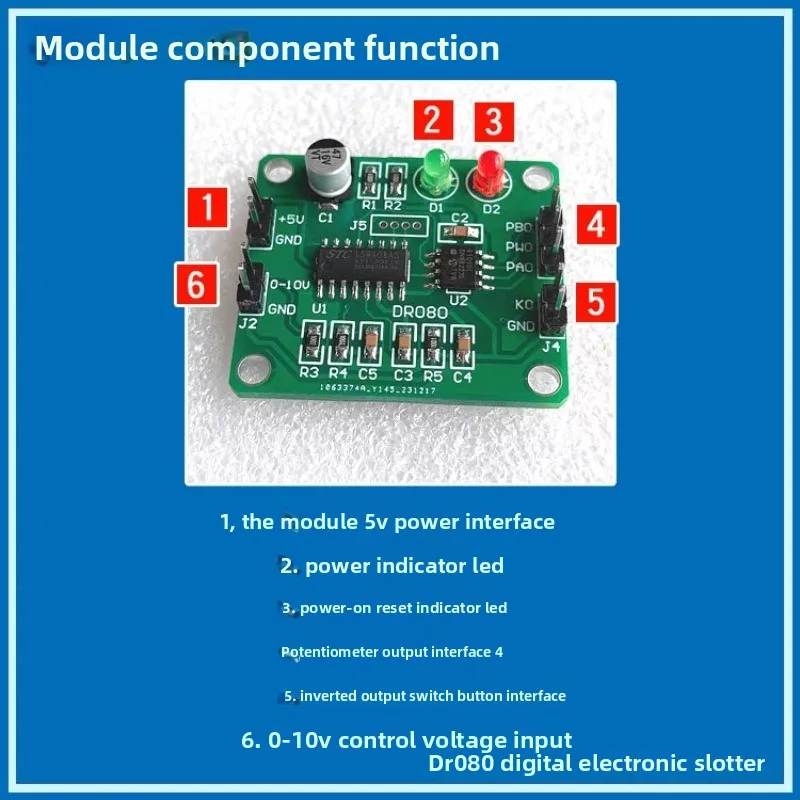 DR080 0-10V Analog Control Digital Potentiometer Voltage To Variable Resistor Module