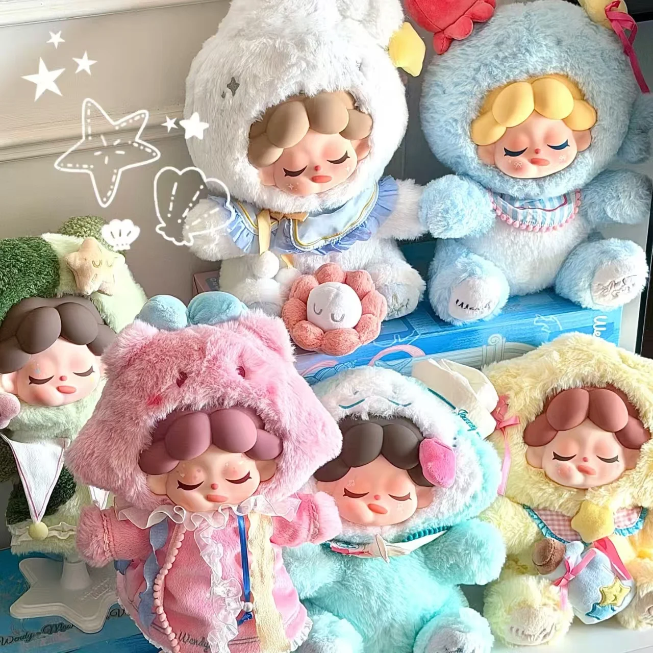 New Original Wendy Haiyue Poetry Collection 400% Doll Blind Box Mode Handmade Ornament Home Decoration Mystery Box Toys Gifts