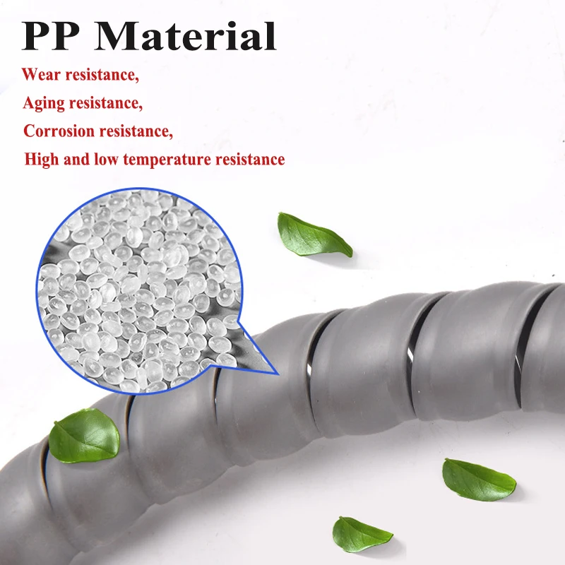 1/5M Winding Tube 6-50mm Cable Protection Sleeve Anti-Bite Tube Protection Sleeve Spiral Wrap Winding Protector Pipe Protection