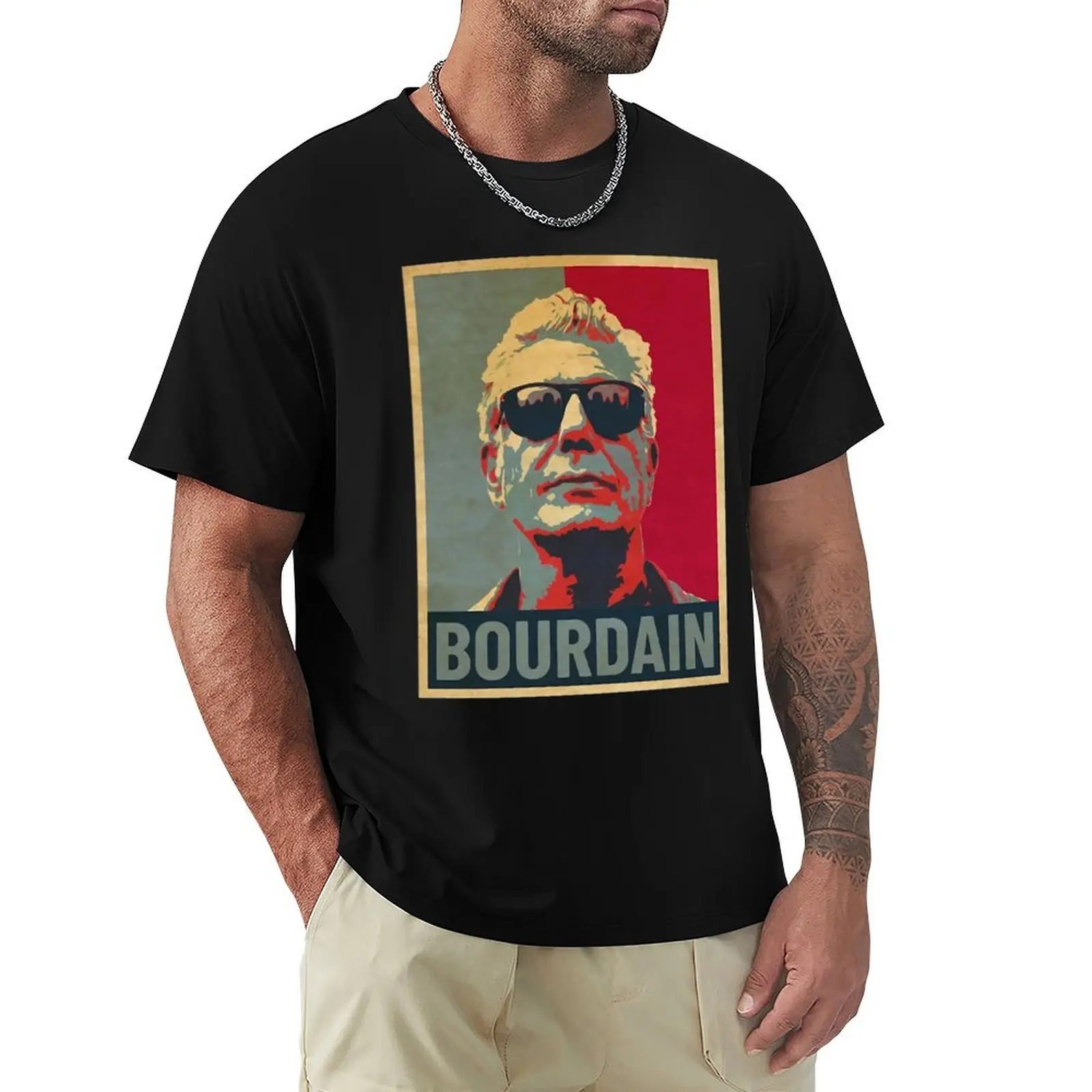 

Anthony cook Bourdain Hope T-Shirt Classic Graphic Short Sleeve Top