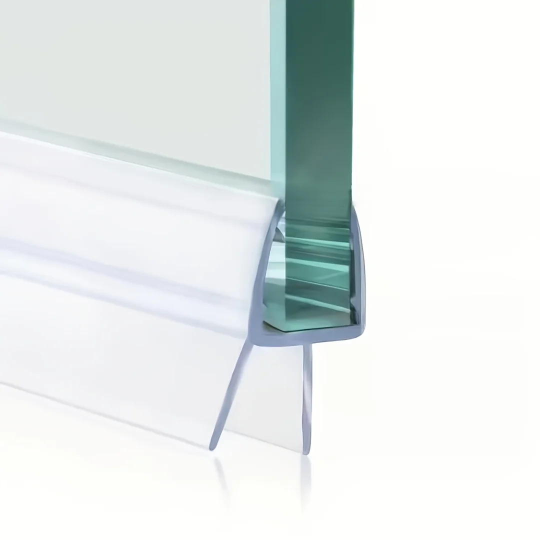 1 Stück, 0,5/1/1,5/2 m, Dichtungsband für Duschabtrennungen mit extra langem, weichem Rand, geeignet für Glastüren mit großen Spalten zum Badezimmerboden. – Detail 7