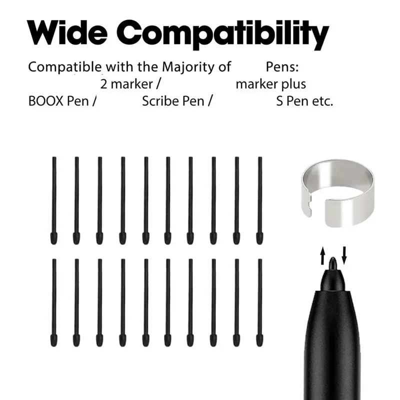 New Arrivals-20 Pcs Pen Tips For Remarkable 2 Pen, Stylus Pen Tips Replacement For Remarkable 2 Stylus Marker Plus Pen Nibs