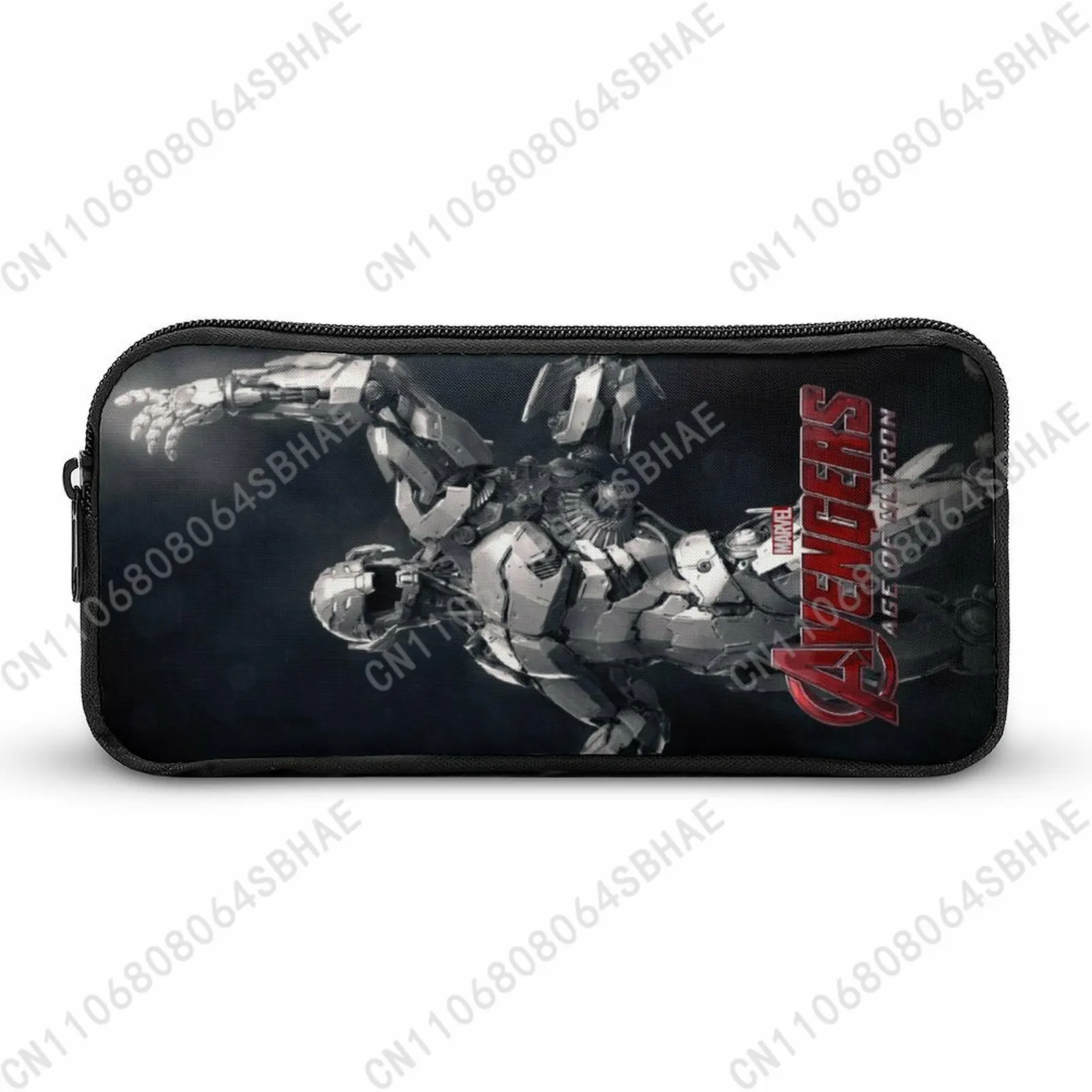 

Marvel Ultron Pencil Case Teens Custom Pattern Simple Pen Bag School Stationery Pouch Personalized Zipper Bag Cosplay