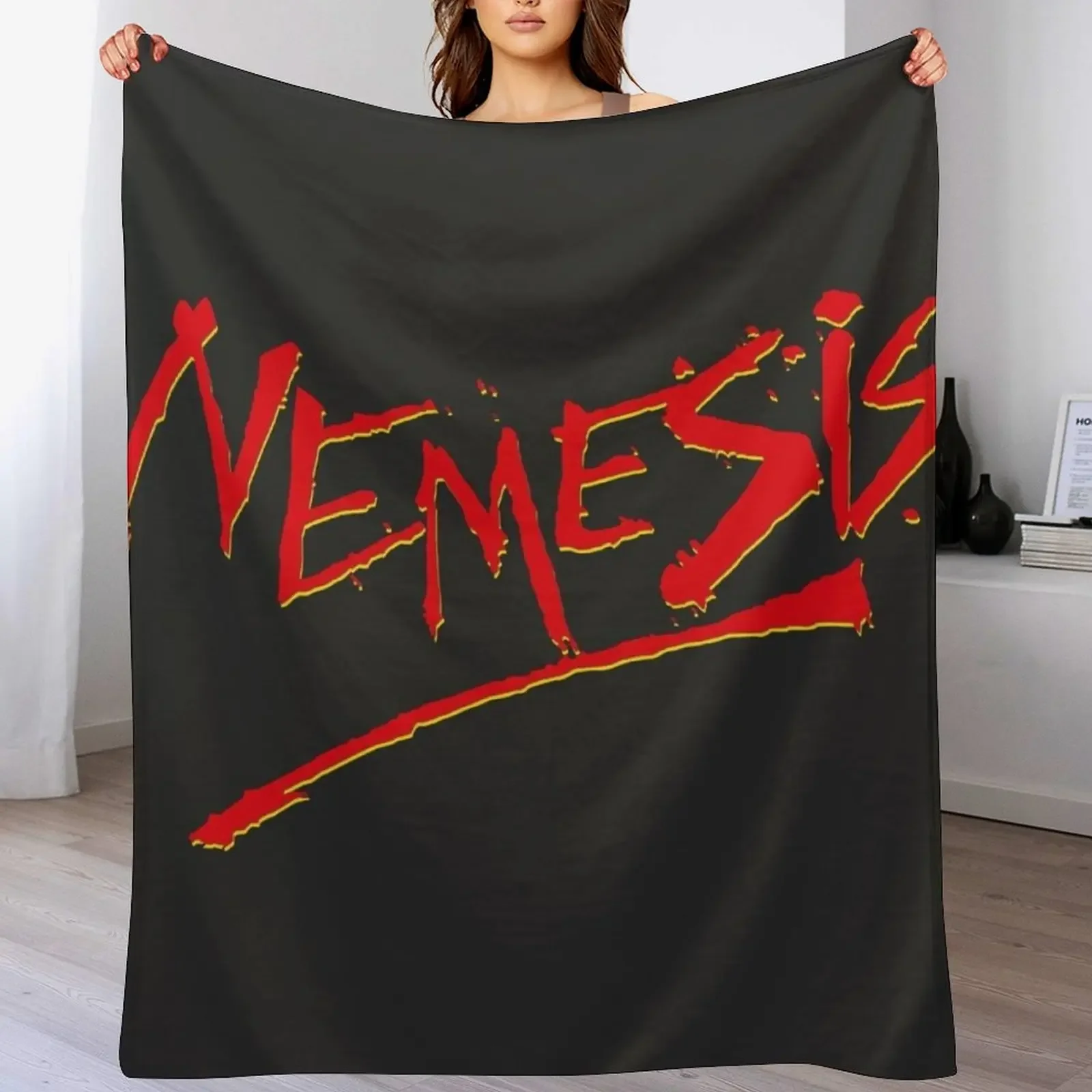

Nemesis Logo Throw Blanket Large Soft Plush Plaid blankets and throws Beautifuls Blankets