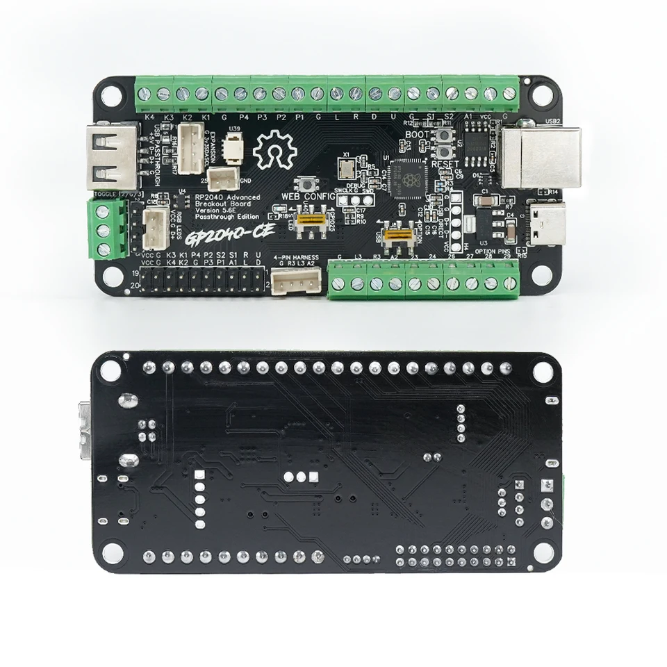 Rp2040 Advanced V5.6E USB Breakout Board Passthrough Edition
