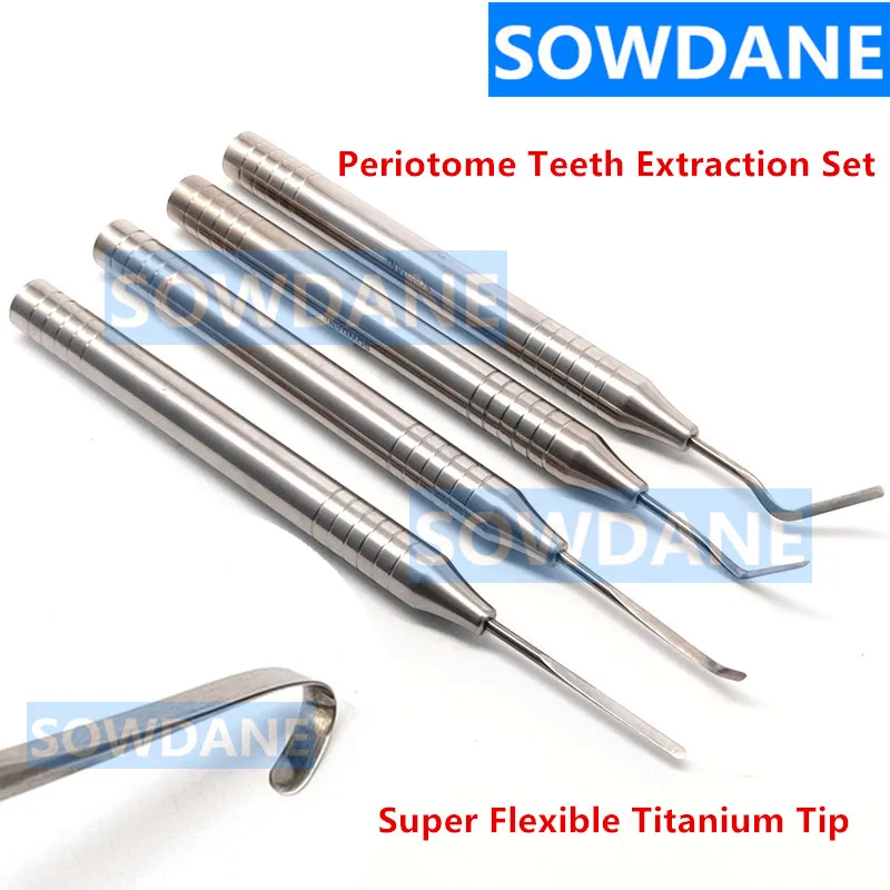 Dental Flex Periotome Power Teeth Extraction Set Tooth Extractor Titanium Tip Flexible Dental Periodontal Instruments Tool