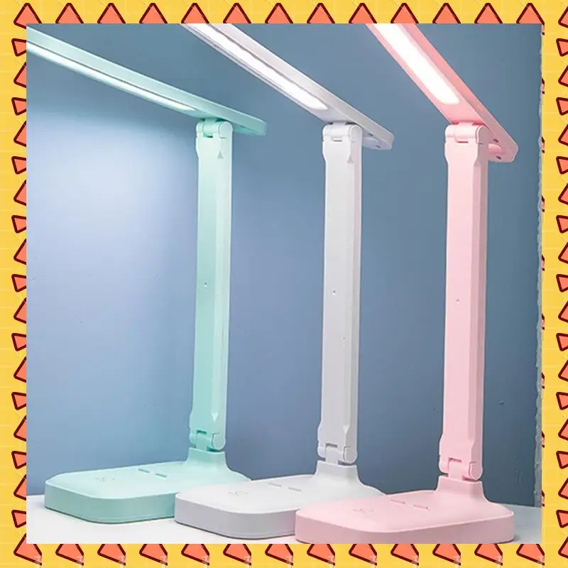 A008 Three-Color Eye Protection Desk Lamp Battery Operated Rechargeable Desk Light Touch Folding Desk Lamp A