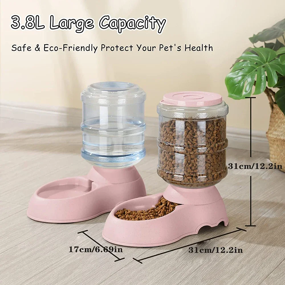 Automatic Water Dispenser Large Capacity Pet Feeder Small Dog Food Bowl  Cat Feeder Drinking Bowl Pet Feeding Drinker Water Bowl - view 2