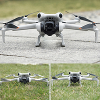 Landing Gear Drone Accessories Foldable Extended Landing Gear Leg Kit Extended Landing Drone Accessories Gear for DJI Mini 4 Pro