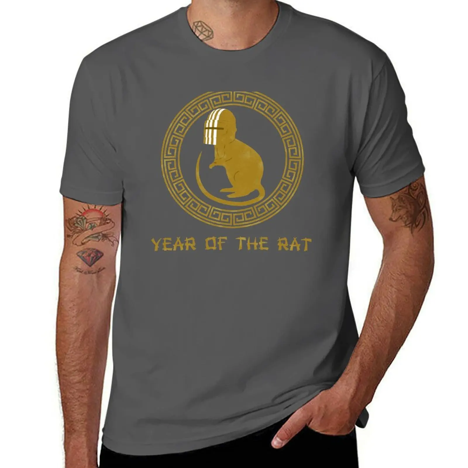 Year of the Tarkov Rat T-Shirt All Match Basic Short Sleeve Top