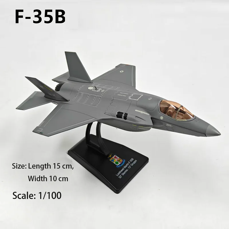 

Diecast 1/100 F-35B Fighter Alloy Aircraft Model Adult Souvenir Collection Static Display Toys Gifts
