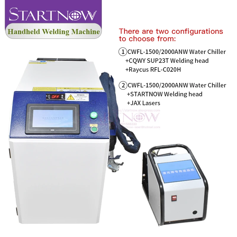 Startnow RAYCUS JAX Fiber Laser Handheld Integrated Welding Machine  1500W 2000W With Water Cooling Laser Welding Machine