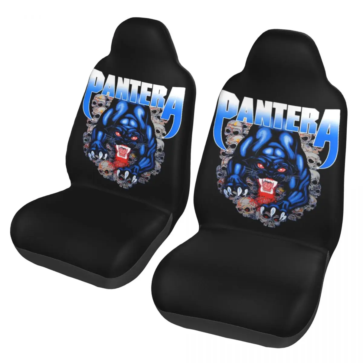 Panterad Black Panther Universal Car Seat Cover Four Seasons Travel Rock Band Car Seat Protector Polyester Hunting