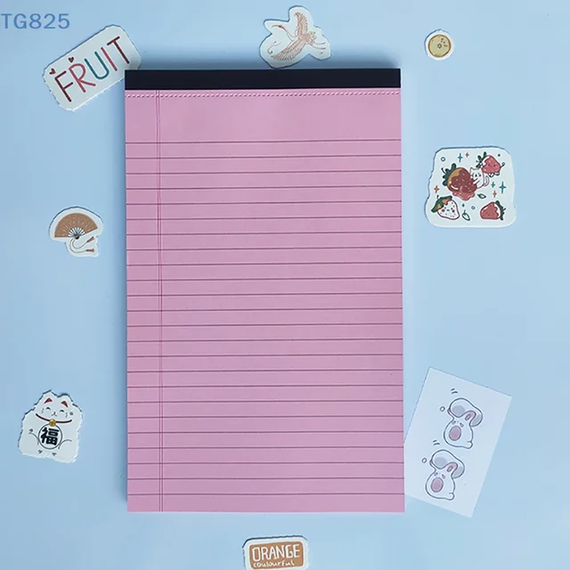 【SA】Tearable Legal Pad Office Supplies Ink-proof Tear-off Pages Writing Sheet Paper Notepad Simple Lined Paper Scribbling Book 6 【SA】Tearable Legal Pad Office Supplies Ink-proof Tear-off Pages Writing Sheet Paper Notepad Simple Lined Paper Scribbling Book 6