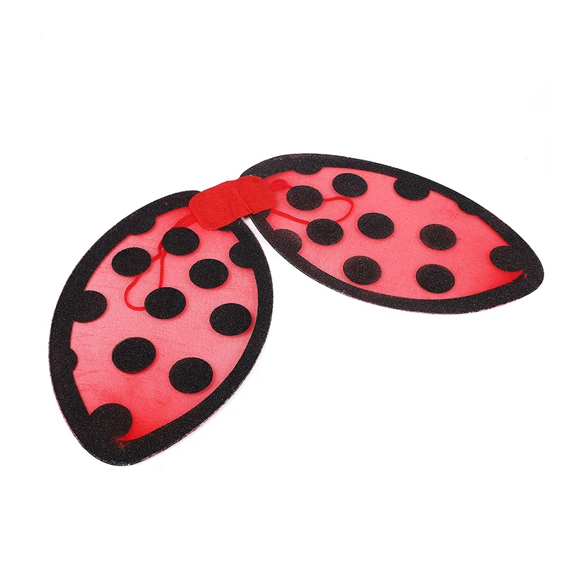 Accessoires d'ailes pliables, accessoires de Costume coccinelle pour enfants, Costumes habillés, fournitures de fête Cosplay pour adultes