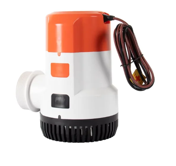 2000GPH 12V Submersible Boat Marine Plumbing Electric Bilge Pump Easy Install 360 Rotation