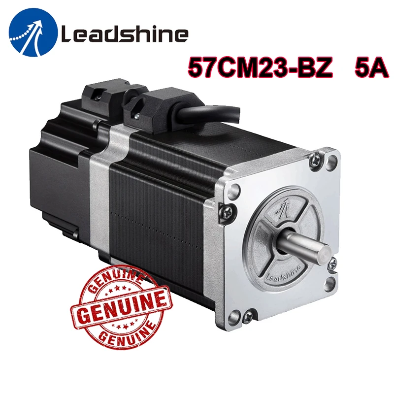 

Настоящий шаговый двигатель Leadshine Nema 23 с тормозом 57CM23-BZ 5 А Ток 2,3 Н. М крутящий момент 8 мм вал Высокая точность низкая вибрация