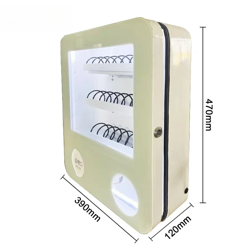 2.5cm Space of Spiral White QR Code Payment Vending Machine Sanitary Pads Condom Tissues in Hotel Subway Station