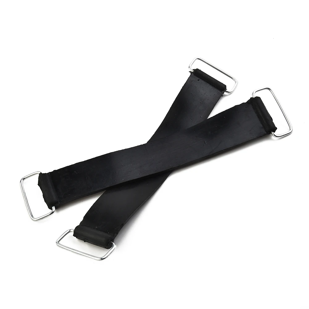 for scooters Motorcycle Rubber Belts For Honda for suzuki Holder Replacement Black Strap 2Pcs Set Parts   for