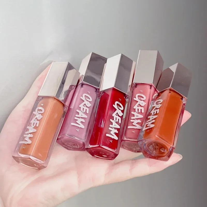 ファッションホットグロスボムクリームヒートハイシャインリップグロスグリッター保湿プランパー長持ちリキッドリップスティックリリーホットチェリー