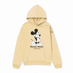 Loose Kawaii Pattern Male Sweatshirts Pocket Disney Mickey Mouse Cartoon Cute Print Clothing Men Hoodies Autumn Winter Pullover