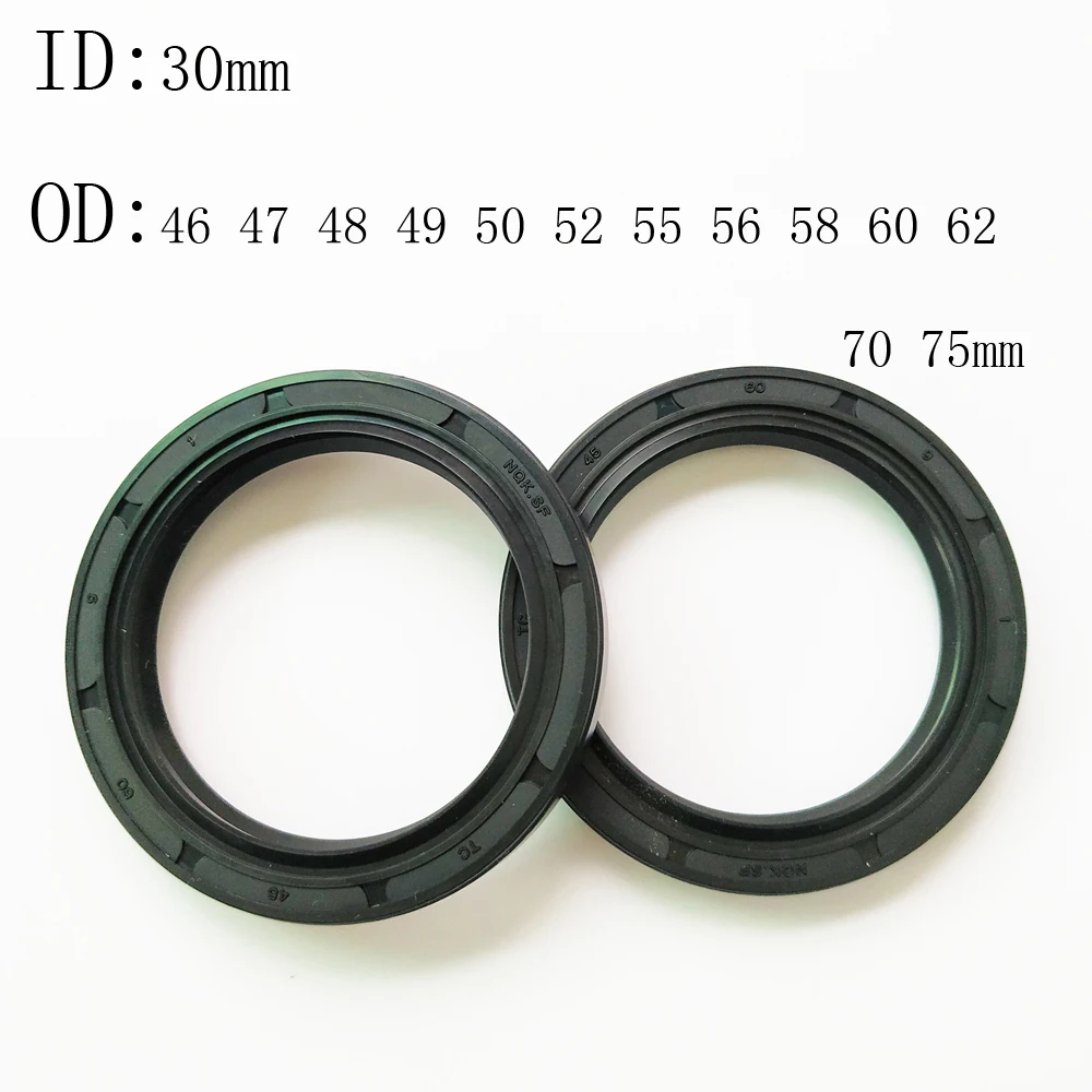 

1PCS 30X46X7 8 10 30X47X7 8 30X48X8 30X49X8 30X50X7 10 11 30X52X7 8MM NBR Shaft Skeleton Oil Seal TC Nitrile Rubber Ring Gasket