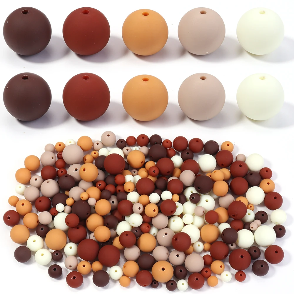 6–16 mm gemischte Farben, mattierte Perlen, buntes Acryl, rund, lose Distanzperlen für DIY-Armband, Telefonkette, Schmuckherstellung