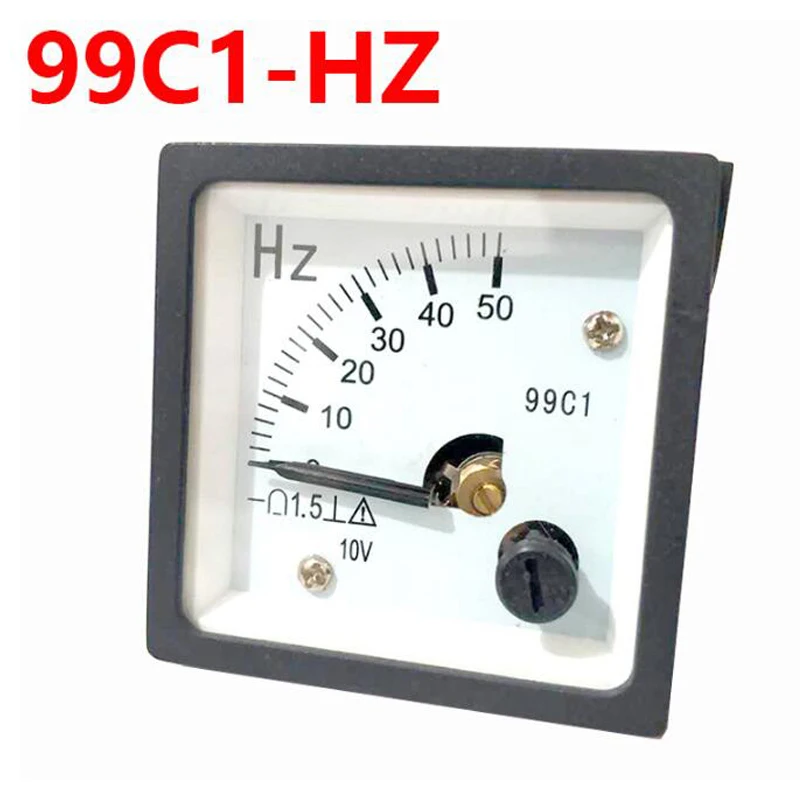 

99C1-HZ pointer 48*48 mm DC hertz meter 45-65Hz 380V 220V 48x48mm analog frequency meter