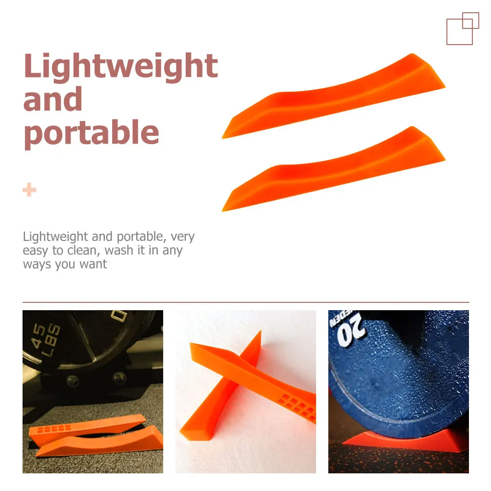 

2pcs Silicone Deadlift Portable Weightlifting Jack Anti Slip Barbell For Powerlifting Gym Strength Training Fixation