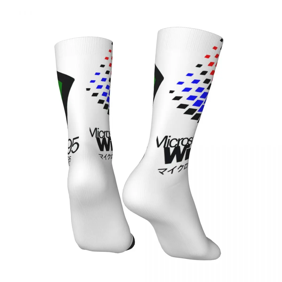 Windows 95-Strümpfe, Computer-Logo-Design, Gothic-Socken, Frühlings-Anti-Rutsch-Socken, Paar Socken in Outdoor-Qualität