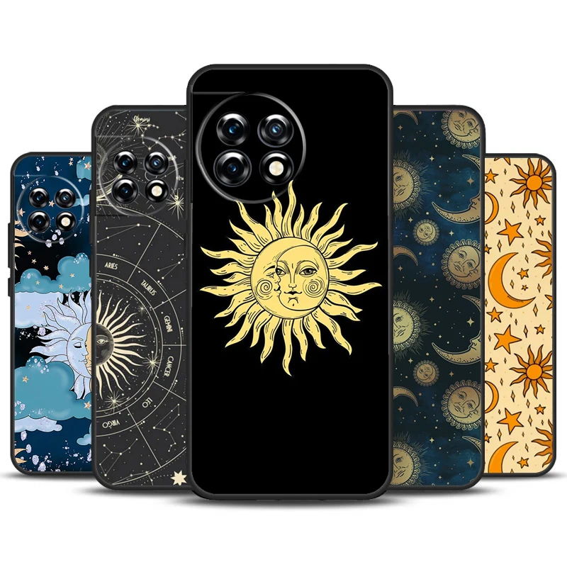 Sun Moons Star Signs Celestial Case For OnePlus 12R 10T 10R 9RT 9 10 Pro OnePlus 12 11 Nord 3 2T CE 2 Lite N20 N10 Cover