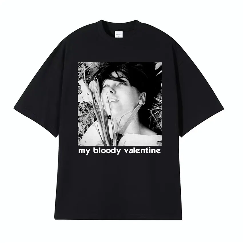 90s Shoegaze Band Slowdive Graphic Tee Shirt My Bloody Valentine T Shirt Men Women Clothing Hip Hop Aesthetic T-shirt Streetwear