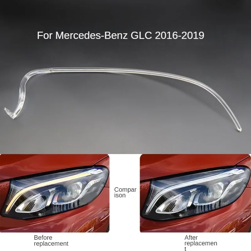 NEW For Mercedes Benz GLC W253 2016-2019 DRL Light guide plate Light guide tube Headlight Daytime Running Light Guide  Angel Eye