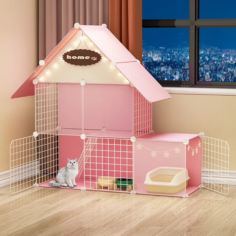 home-use-with-toilet-luxury-villa-pet-cage-cat-bed-cat-kennel-extra-large-space