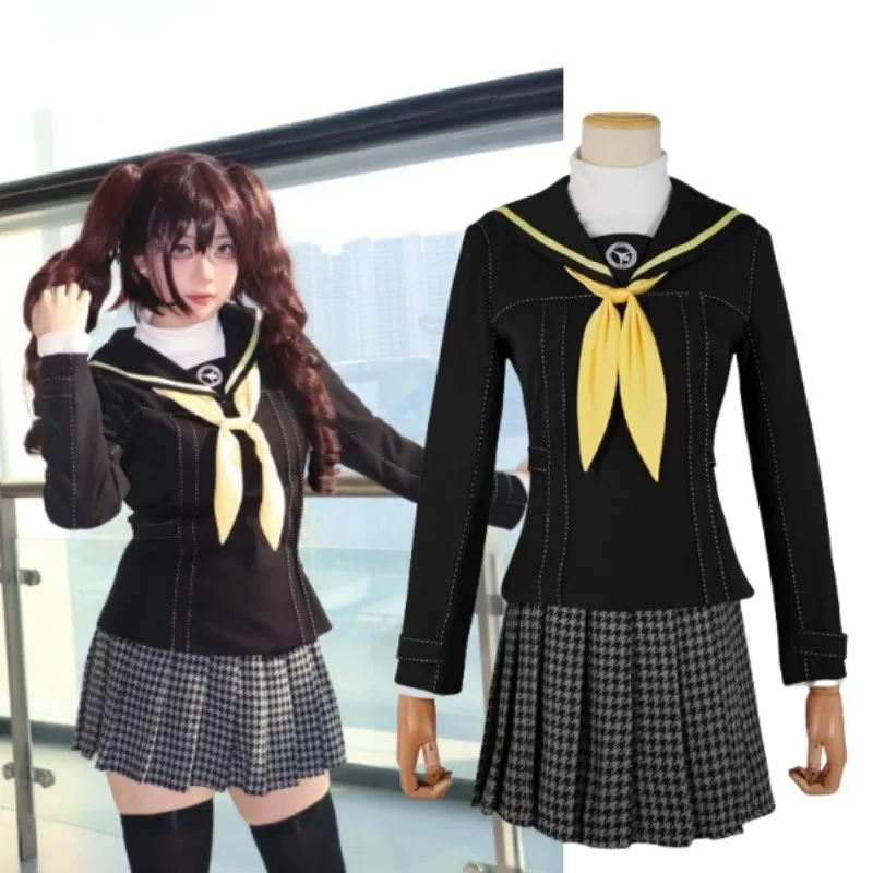 

Game Kujikawa Rise Cosplay Costume School JK Uniform Top Skirt Goddess Suit for Women Anime Carnival Party Roleplay Outfits