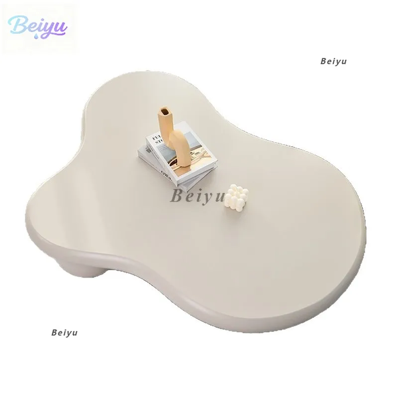 

Cloud coffee table round Dundun cream style modern light luxury designer small apartment irregular special-shaped small