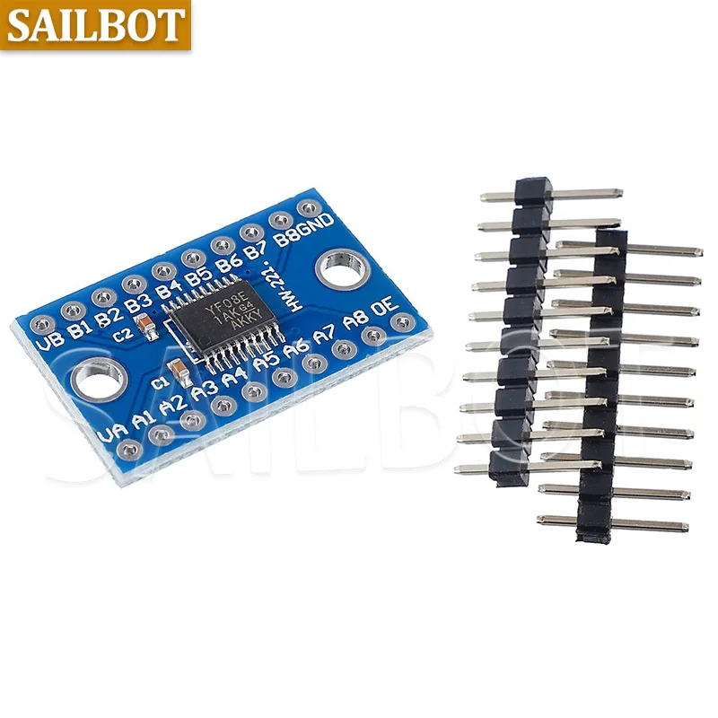 1-10 قطعة 3.3 فولت 5 فولت TXS0108E 8 قناة محول المستوى المنطقي TTL ثنائي الاتجاه التحويل المتبادل